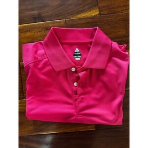 Bolle Golf X-Tech Pink Polo Shirt Womens Medium Short Sleeve Performance Top